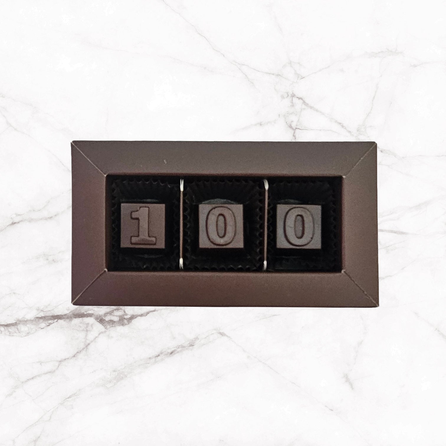 Mensajes escritos en chocolate