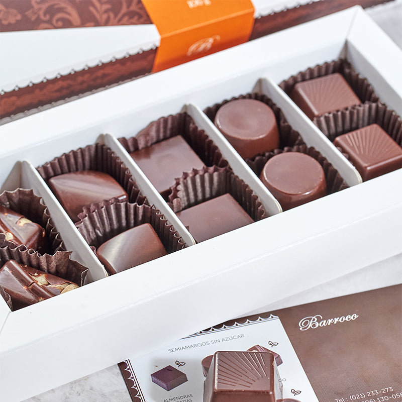 Caja Barroco de bombones sin azúcar