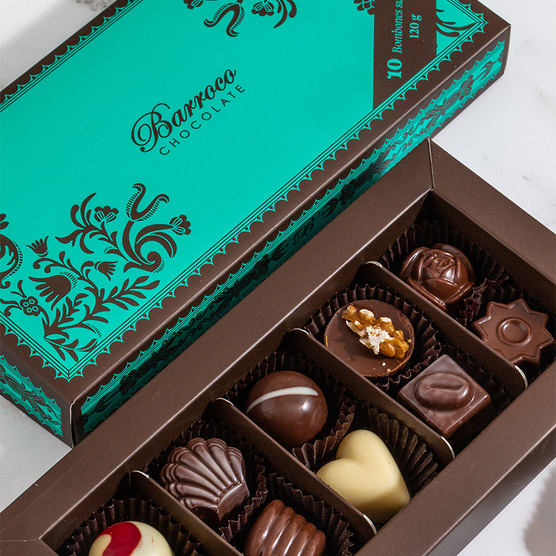 Caja Barroco de 10 bombones