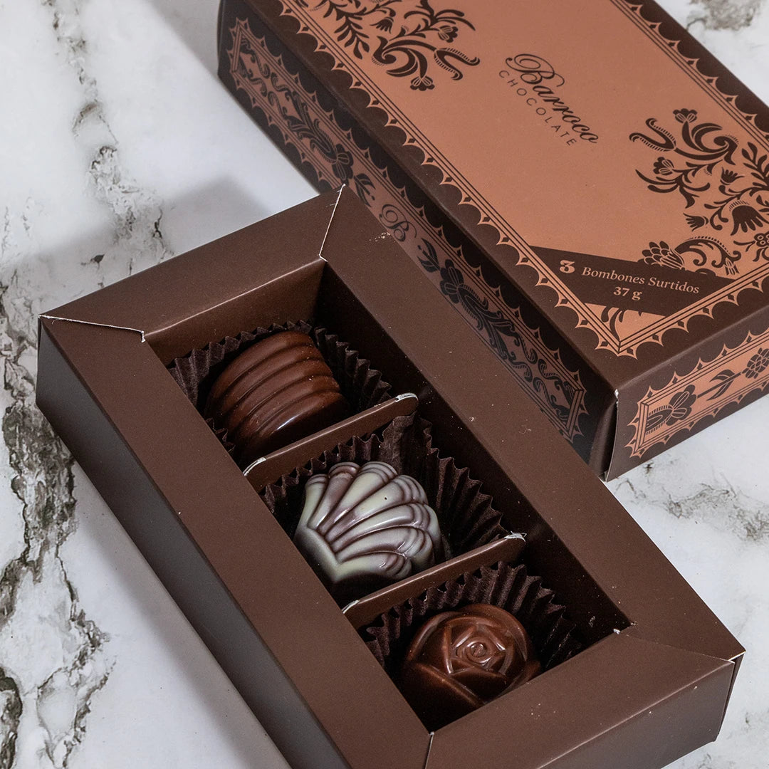 Caja Barroco de 3 bombones