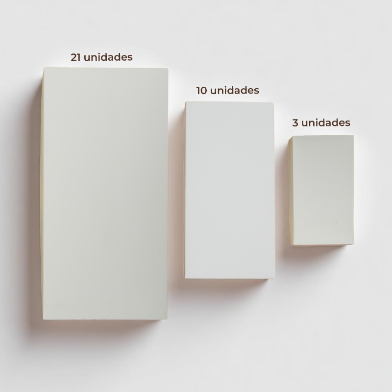 Cajas blanca sin decoración