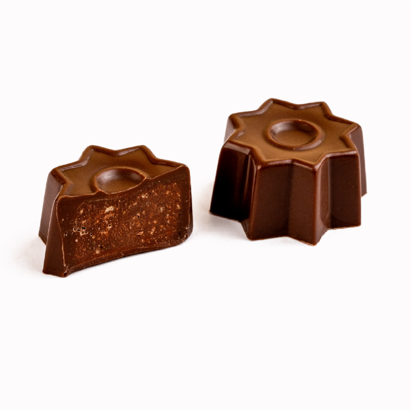 Bombón mousse de chocolate crocante